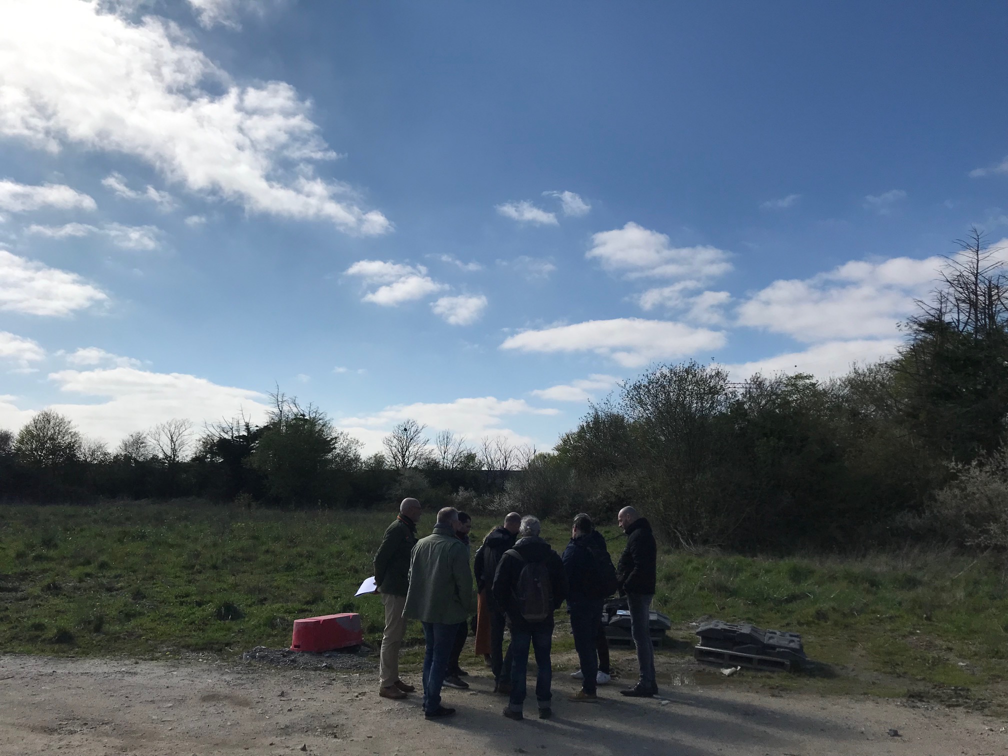 Visite du terrain pressenti
